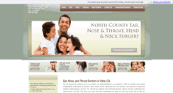 Desktop Screenshot of northcountyenthns.com